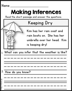Inference Reading Comprehension Practice - FREE by Kaitlynn Albani