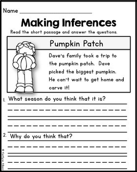 Inference Reading Comprehension Practice - FREE by Kaitlynn Albani