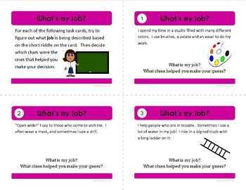 Inferences Task Cards - 40 Task Cards Reading Comprehension | Literacy