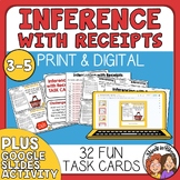Inference Task Cards - Inferencing with Receipts - Engagin