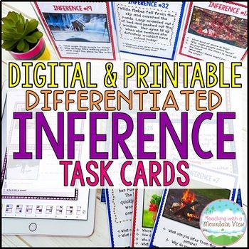 Preview of Making Inferences Task Cards | Inferencing Activities
