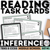 Inference Task Cards | Reading Comprehension | PDF & Google Forms