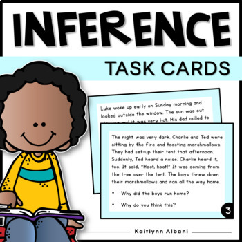 Preview of Inference Task Cards for Reading Comprehension