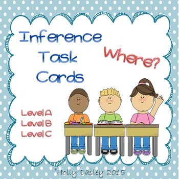 Preview of Inference Task Cards-Where?-3 Levels-for Autism,Special Ed. or Early Learners
