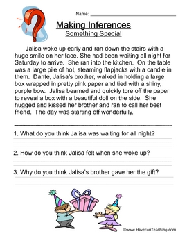 Inference Worksheets By Have Fun Teaching Teachers Pay Teachers