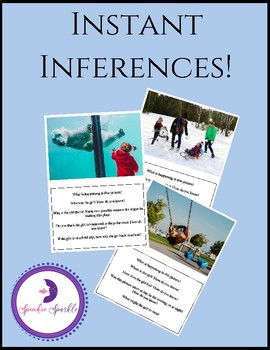 Preview of Inference cards for social skills & abstract language - Distance Learning