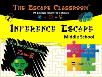Preview of Inferences Escape Room (Middle School) | The Escape Classroom