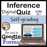 Inferences Google Form Quiz - Digital Making Inferences Activity