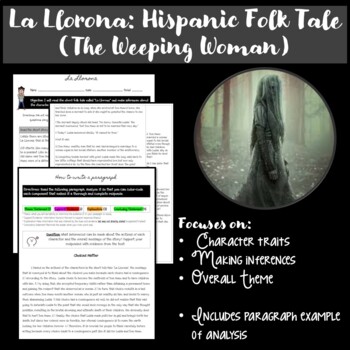 Preview of Inferences: La Llorona Folk Tale