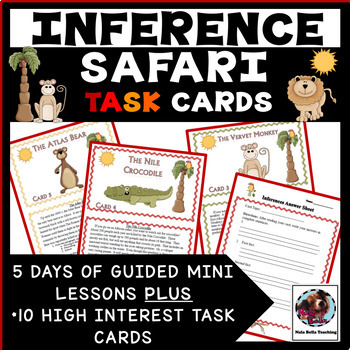 Preview of Inference Task Cards and Mini-Lessons: Animal Safari