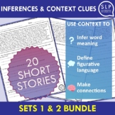 Inferences and Context Clues Short Stories Bundle - Includ