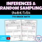 Inferences and Random Sampling Guided Notes Lesson 7th Grade Math