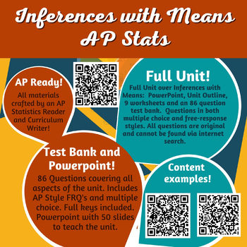 Preview of Inferences with Means Unit