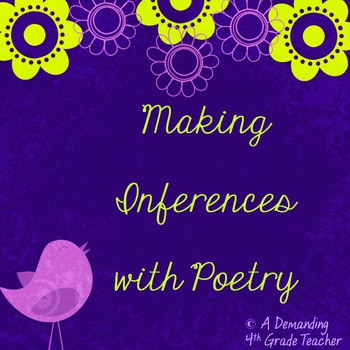 Preview of Inference poetry: Teach inferring through riddle poems PDF & Distance Learning