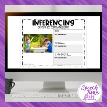 Preview of Inferencing Graphic Organizers (Google Slides)