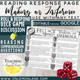 Inferencing Inference Reading Comprehension Questions Any 