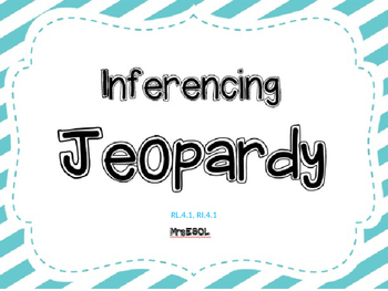Preview of Inferencing Jeopardy