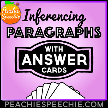Preview of Inferencing Paragraphs Card Deck