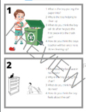 Inferencing Picture Task Cards and Worksheets with questio