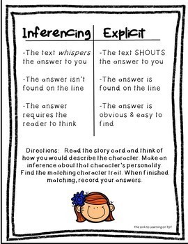 Making Inferences: Infer Character Traits by The Link to Learning