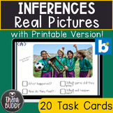 Inferencing Real Pictures Speech Therapy Boom Cards and Printable