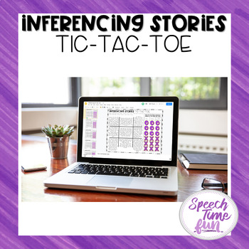 Preview of Inferencing Stories Tic Tac Toe Google Slides