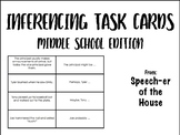 Inferencing Task Cards - Middle School