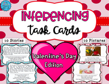 Preview of Inferencing Task Cards: Valentine's Day Edition