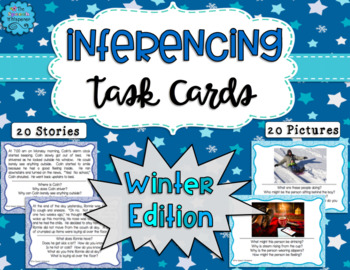 Preview of Inferencing Task Cards: Winter Edition