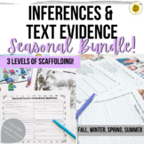 Inferencing & Text Evidence Seasonal Bundle - Scaffolded