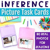 Inferencing Task Cards with 80 Real Photo Pictures for Lan