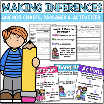 making inferences worksheets no prep 3rd and 4th grade tpt