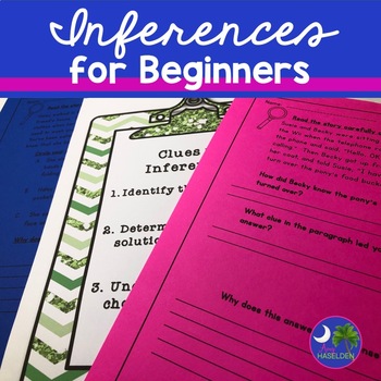 Preview of Teaching How to Infer | Inference Worksheets Differentiated Printable & Boom