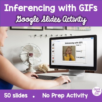 Preview of Inferencing with GIFs Google Slide Activity