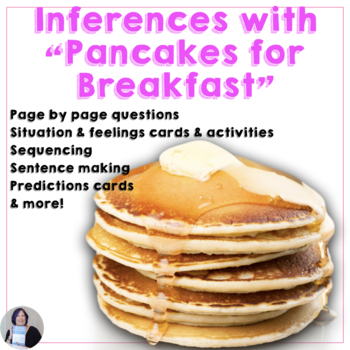 Preview of Pancakes for Breakfast Adapted Book Companion Inferencing Speech Therapy 