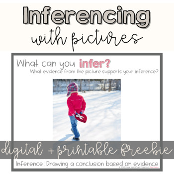 Preview of Inferencing with Pictures | Valentine's Day | Digital and Printable | Freebie