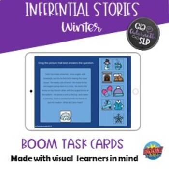 Preview of Inferential Stories: Winter BOOM CARDS™