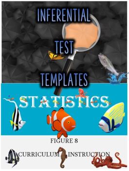 Preview of Inferential Tests Templates: Proportions_Means_Chi-Square_Slope (Editable)