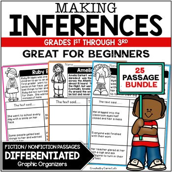 Preview of Making Inferences 2nd Grade Fiction and Nonfiction Passages Inferencing