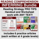 Inferring Reading Bundle: Lesson / Worksheet + 6 Practice 
