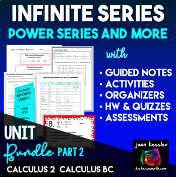 Preview of Infinite Series Bundle Part 2 for AP Calculus BC Calculus 2