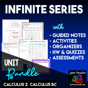 Preview of Infinite Series Unit Bundle for AP Calculus BC or Calculus 2