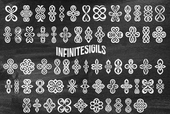 Preview of Infinite Sigils Font