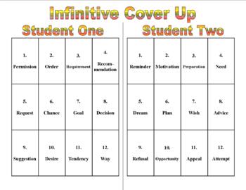 Preview of Infinitive Practice Games
