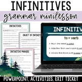 Infinitives and Infinitive Phrases PowerPoint, Worksheets,