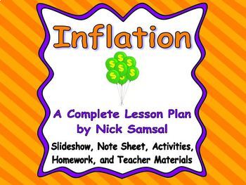 Preview of Inflation - Lesson Plan and Activities
