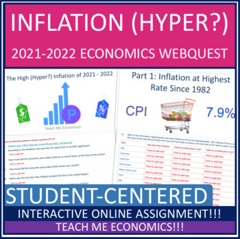 Preview of Record High Economic Inflation Consumer Price Index 2022 Webquest Economics