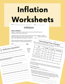 Preview of Inflation Worksheets