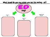 Inflected Ended -ed Student Graphic Organizer