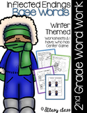 Inflected Endings - Base Words with ed/ing - Winter Themed